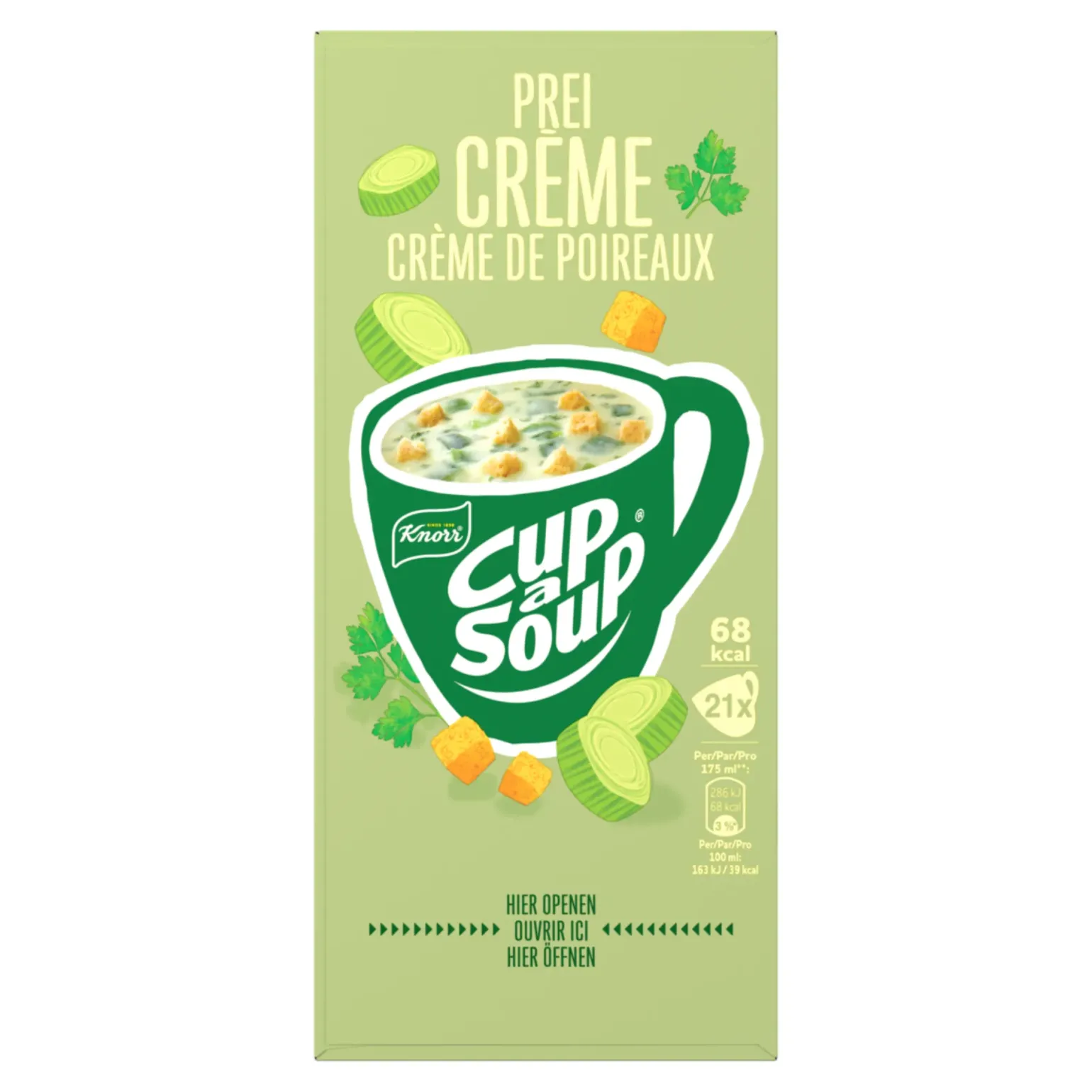 Knorr Cup-a-Soup Prei Creme (21x 175ml)