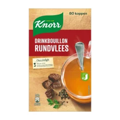 Knorr Drinkbouillon Rundvlees (80 stuks)