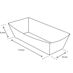 Kroketbakje A5 kraft/wit BIO (400 stuks)