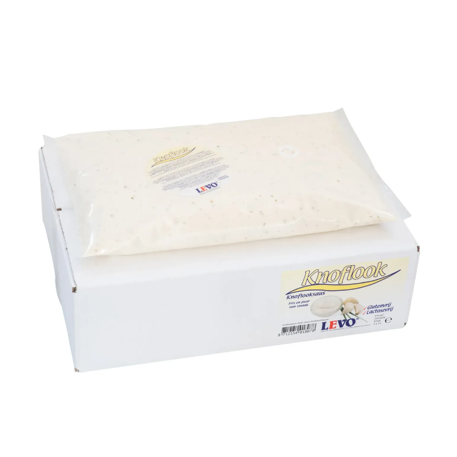 Levo Knoflooksaus Packzak (3x 3 liter)