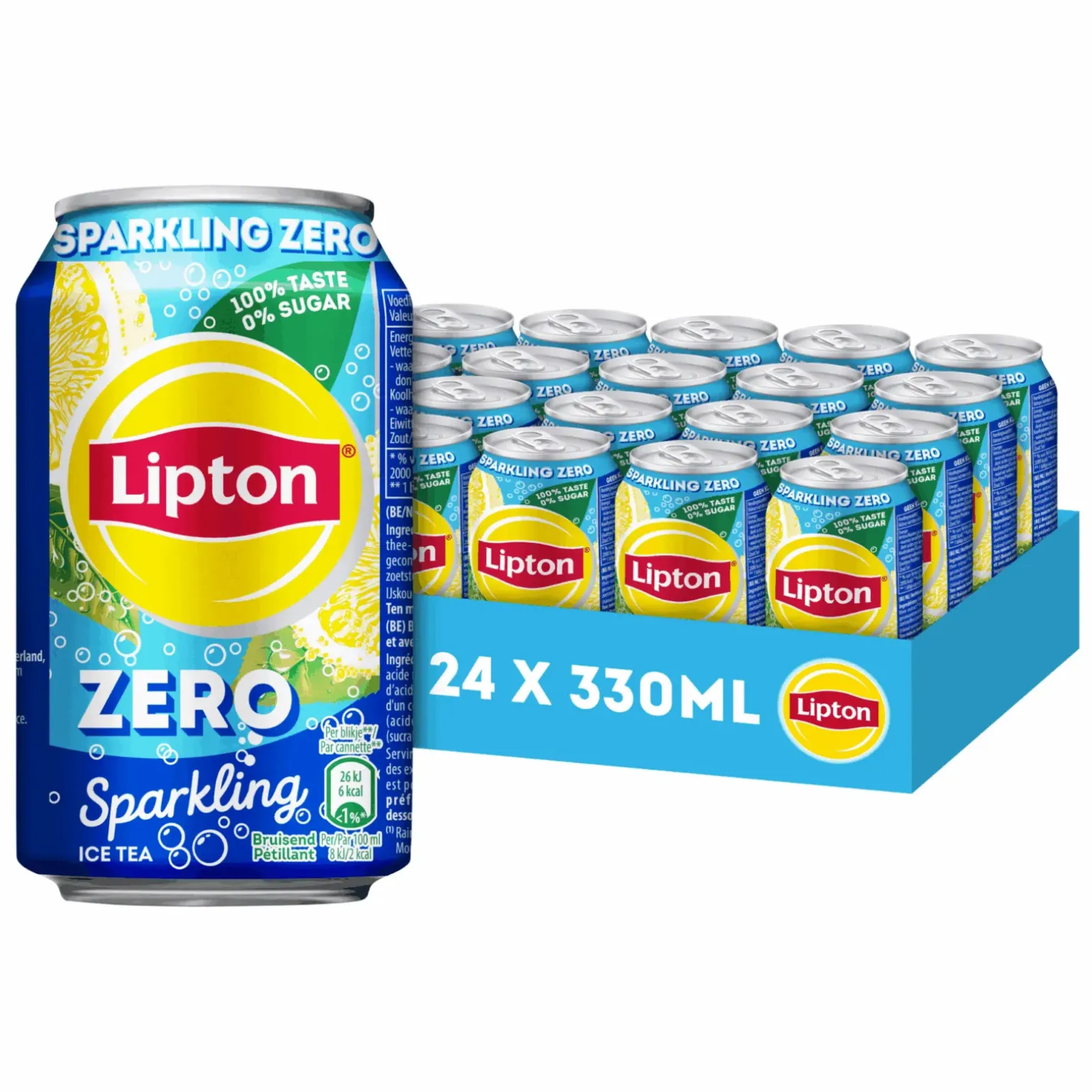 Lipton Ice Tea Sparkling Zero (24x 33cl)