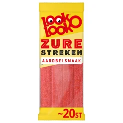 Look-O-Look Zure Matten Aardbei (18x125gr)