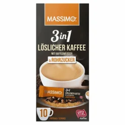 Massimo 3-in-1 Cafe Rohrzucker (16x 170g)