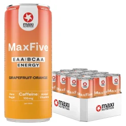 MaxiNutrition MaxFive EAA/BCAA Energy Drink Peach blik (12x 330ml)