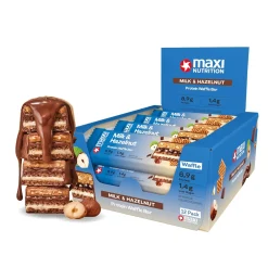 MaxiNutrition Waffle Bar Milk & Hazelnut (12x 40g)