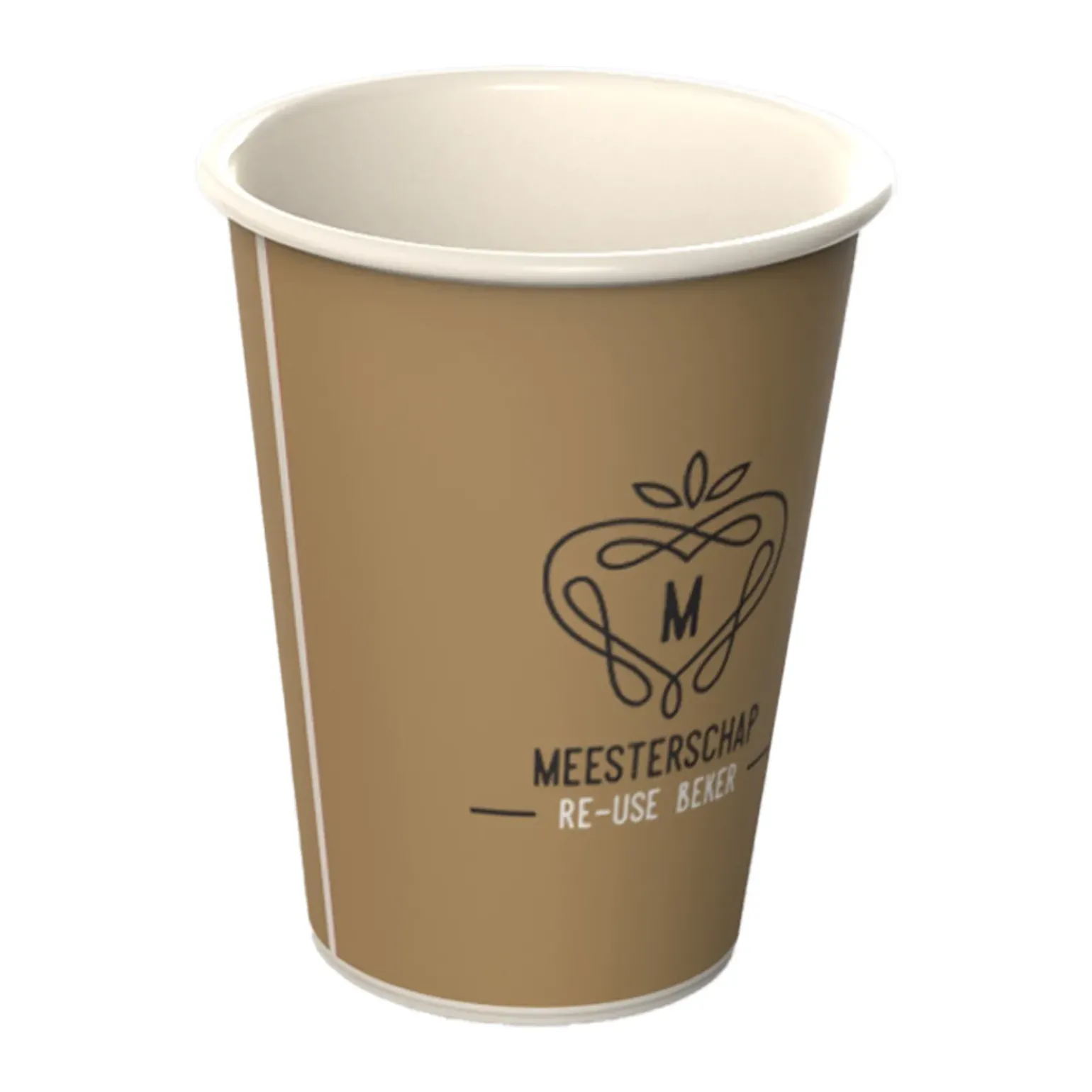 Meesterschap Reusable Plastic Koffiebeker (400x180cc)