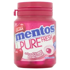 Mentos Kauwgom Pure Fresh Kers Bottle (6x 30 stuks)