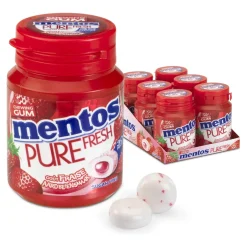 Mentos Kauwgom Pure Fresh Aardbei (6x 30 stuks)