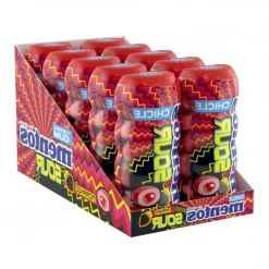 Mentos Kauwgom Sour Strawberry Pot (10x 28 stuks)