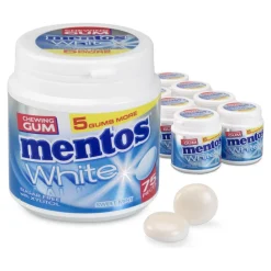 Mentos Kauwgom White Sweetmint Bottle (8x 75 stuks)