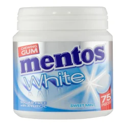 Mentos Kauwgom White Sweetmint Bottle (8x 75 stuks)