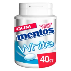 Mentos Kauwgom White Sweetmint Bottle (6x 40 stuks)