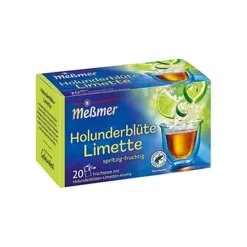 Messmer Holunderblute Limette 20x 2.50gr (10 stuks)