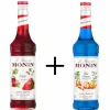 Monin Siroop Aardbei Fraise + Blue Curacao