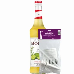 Monin Siroop Citron Vert (70 cl) + Monin Siroop Pompje (10Ml)