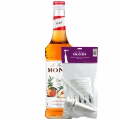 Monin Siroop Peach (70 cl) + Monin Siroop Pompje (10Ml)