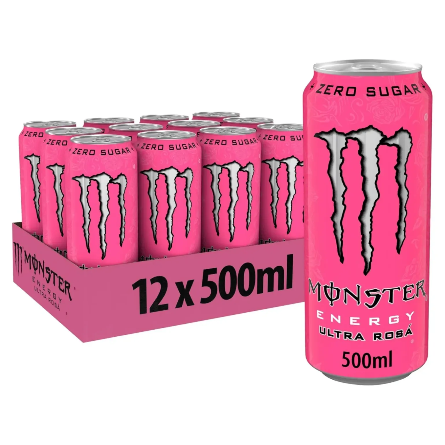 Monster Energy Ultra Rosa Zero Sugar Blik (12x 500ml)