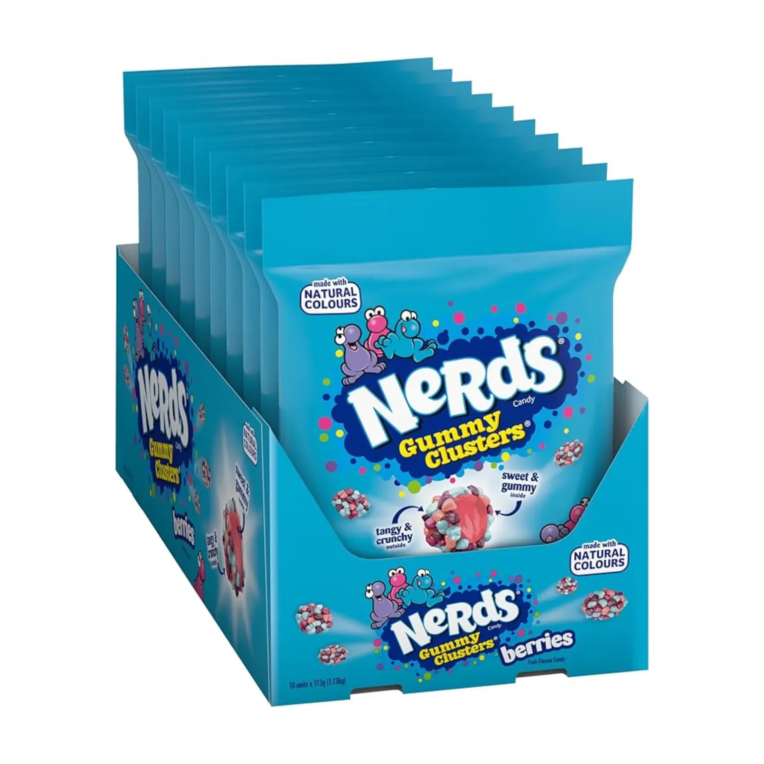Nerds Gummy Clusters Berries Zakje (10×113 gram)