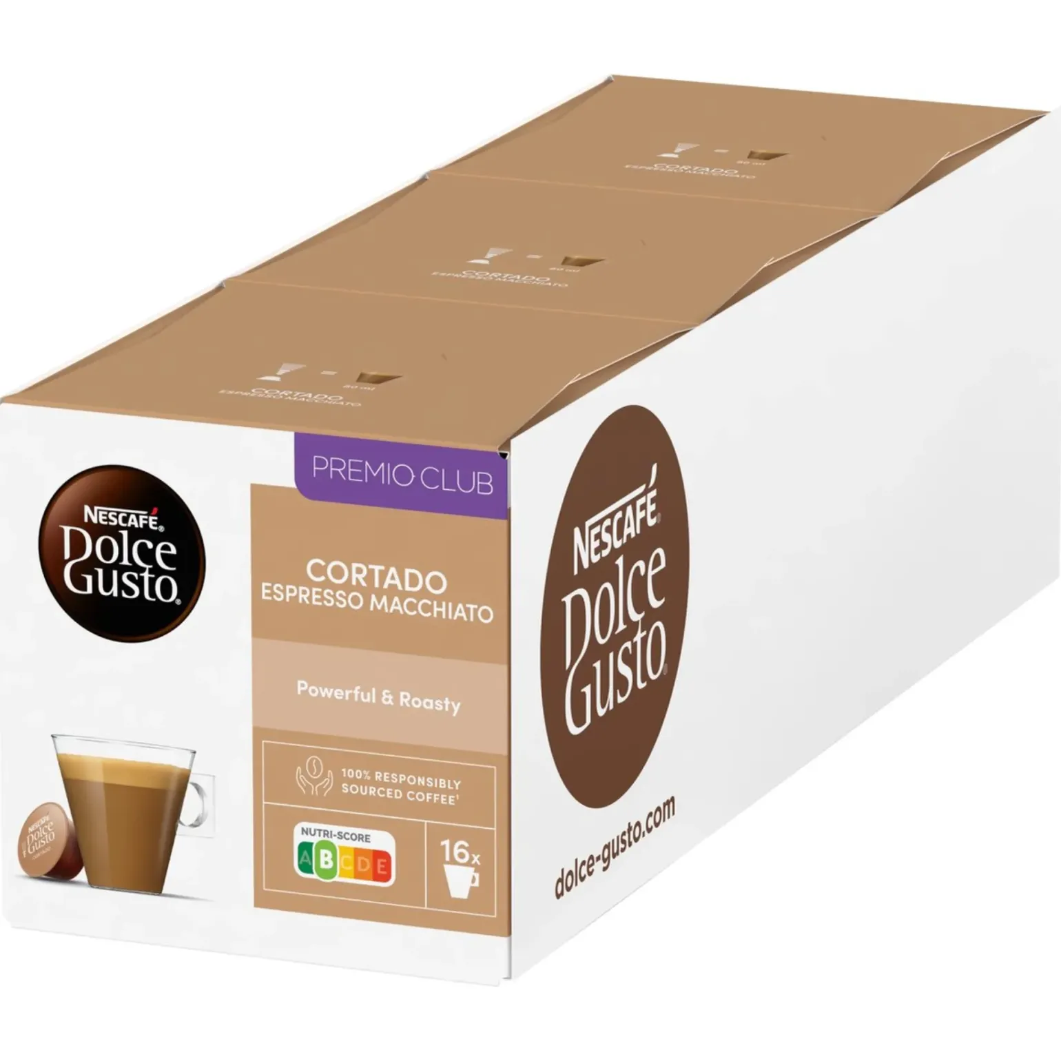 Nescafe Dolce Gusto Cortado Espresso Macchiato (3x 16 cups)