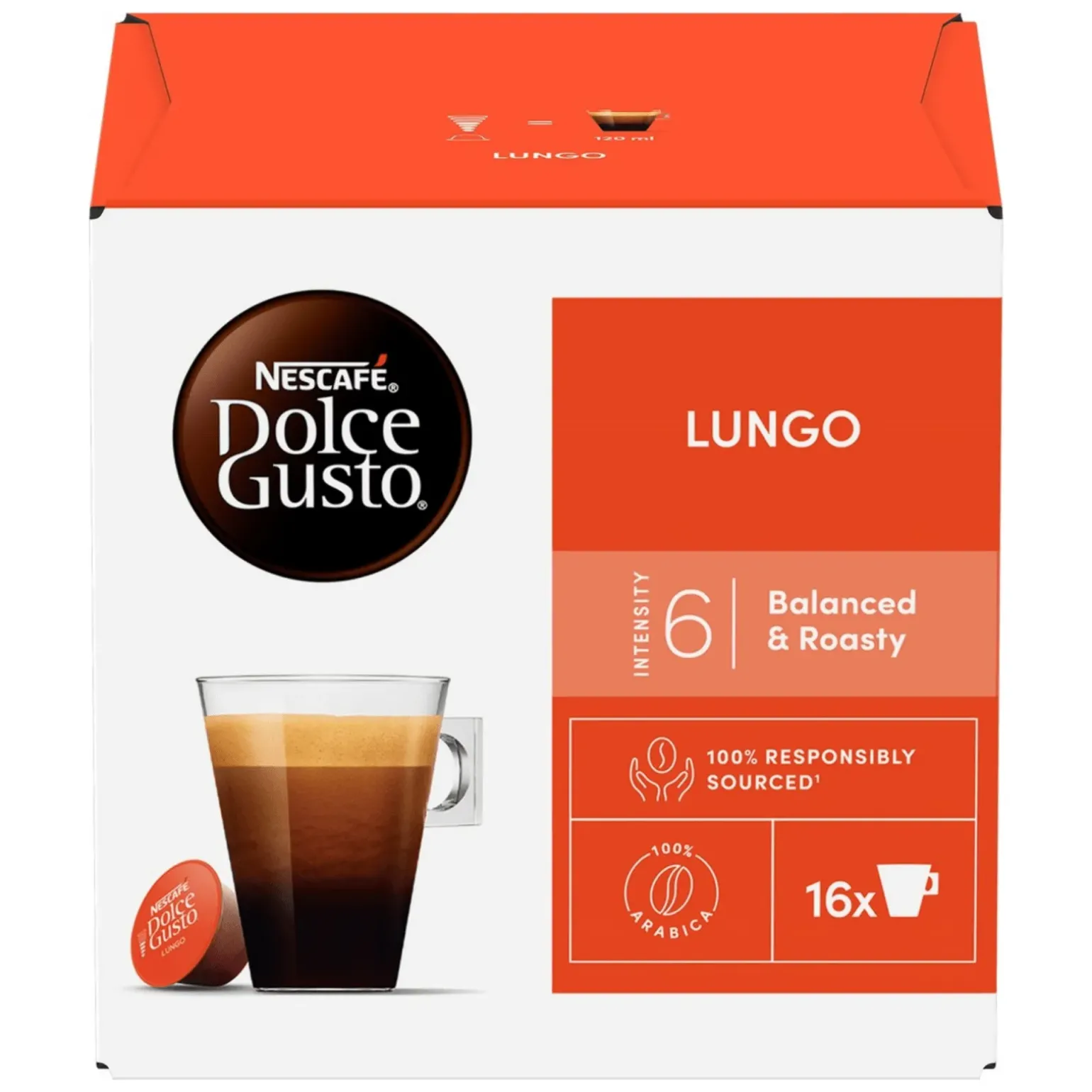 Nescafe Dolce Gusto Lungo (3x 16 cups)