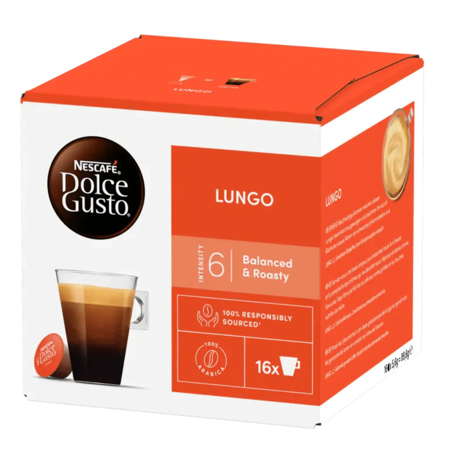 Nescafe Dolce Gusto Lungo (3x 16 cups)