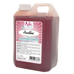 Nic Milkshakesiroop Aardbei (2 liter)