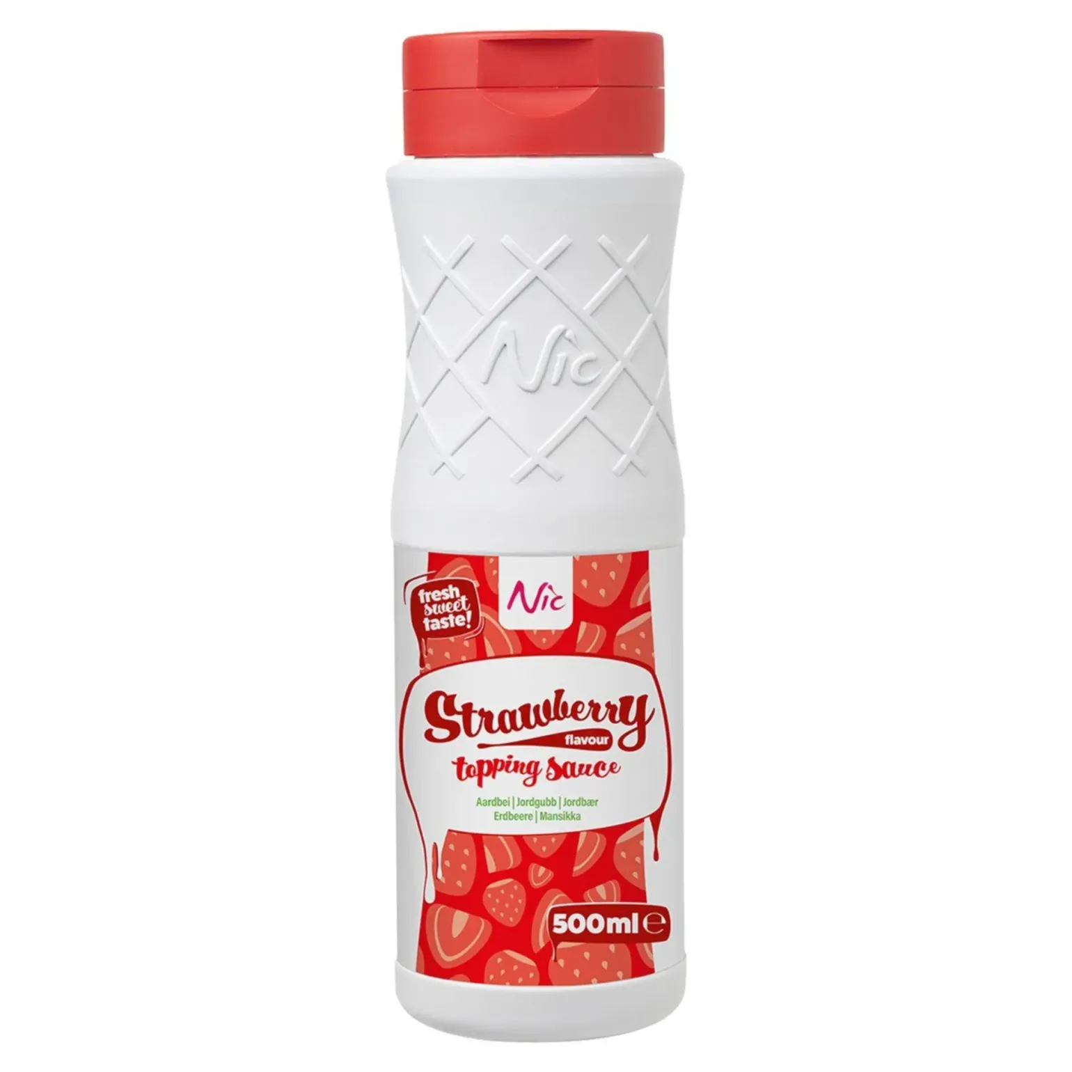 Nic Topping Aardbeien (500ml)