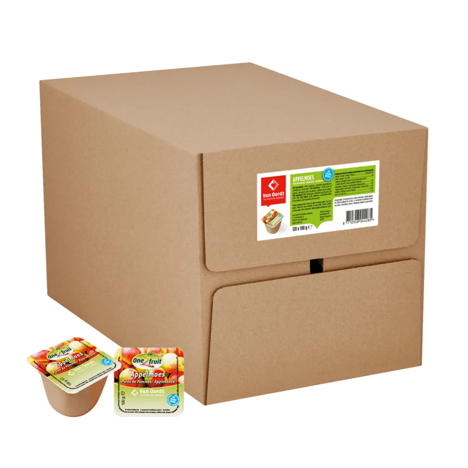 One2Fruit Appelmoescups (120x 100gr)