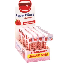 PaperMints CoolCaps Tubes Strawberry (32 stuks)