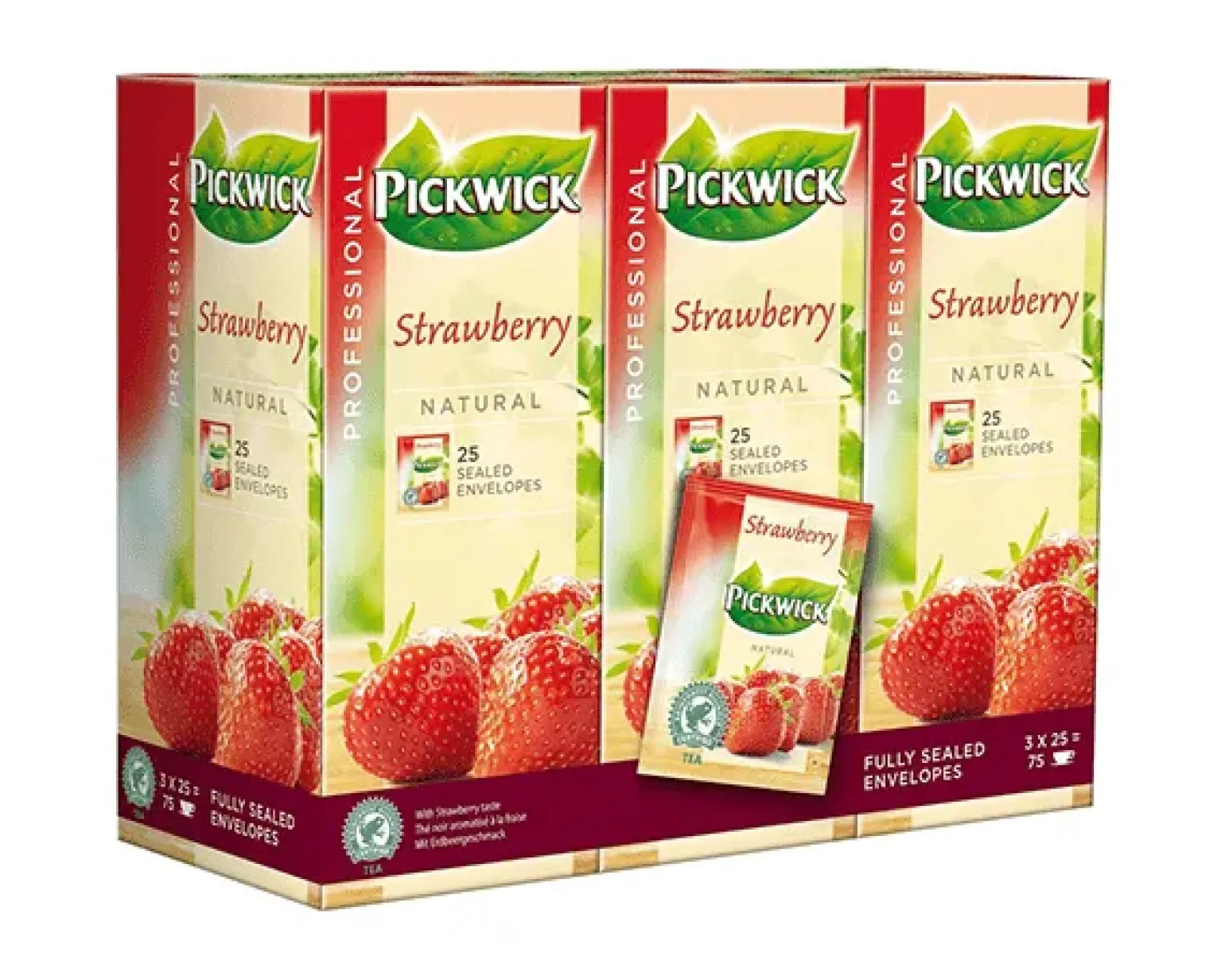 Pickwick Professional Aardbei (75x2gr)