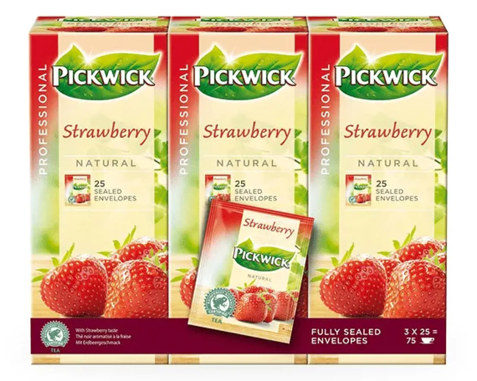 Pickwick Professional Aardbei (75x2gr)