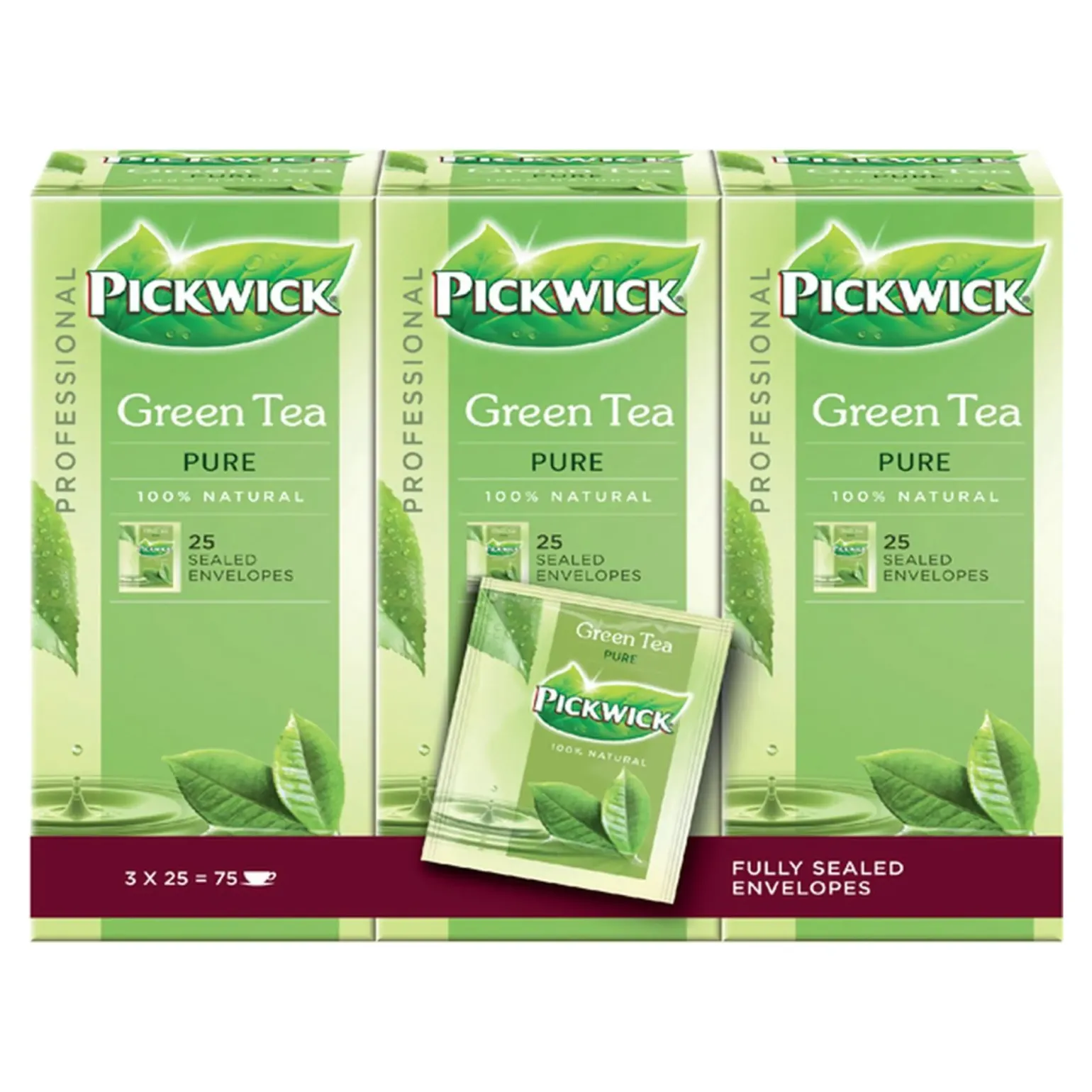 Pickwick Professional Groene Thee Pure (75x2gr)