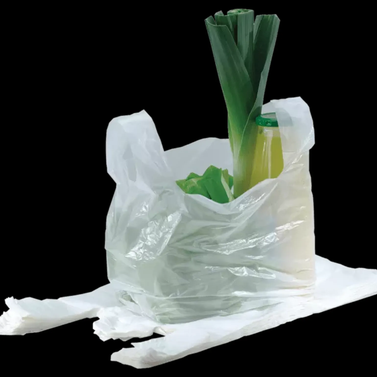 Plastic Draagtassen Zware Kwaliteit Wit 37×44/4 cm (500 stuks)