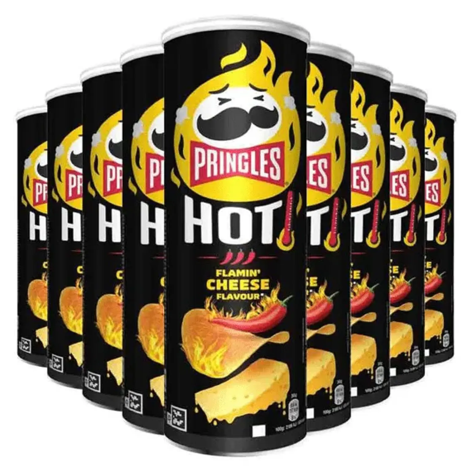 Pringles Hot Cheese & Chili (6x 160gr)