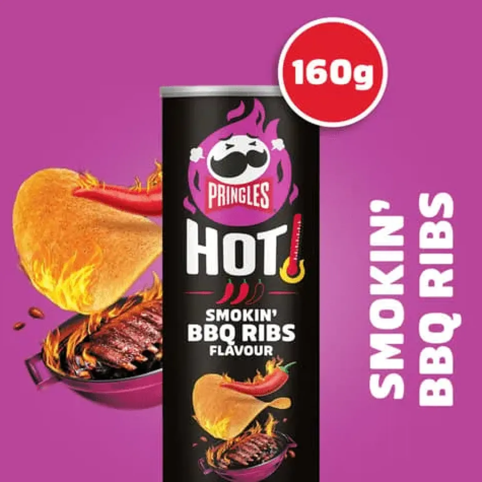 Pringles Hot Smokin’ BBQ Ribs (6x 160gr)