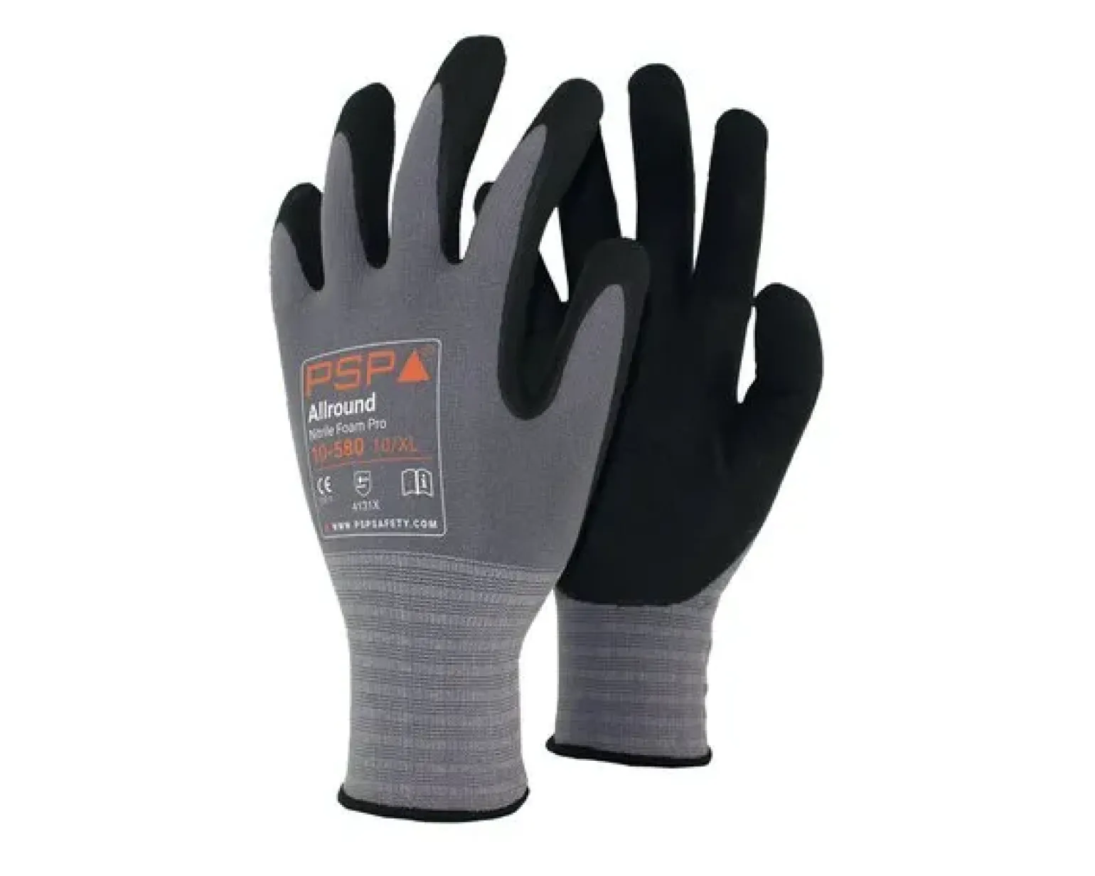 PSP Allround Werkhandschoenen Zwart Maat 8 (12 paar)