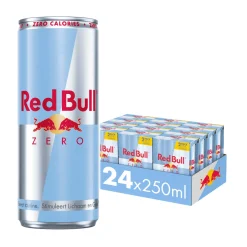 Red bull energy drink zero blik 250ml (12x 2-pack)