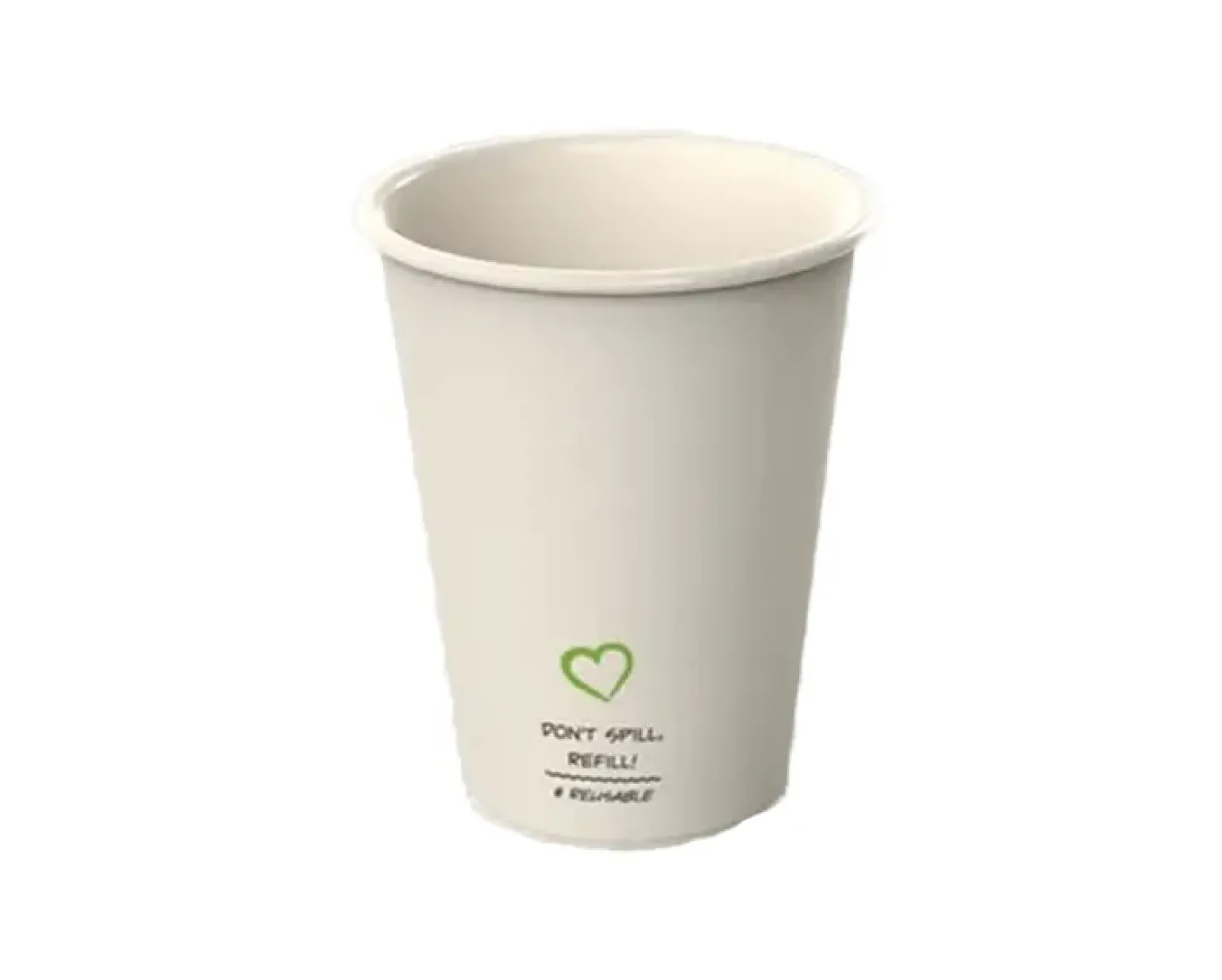 Reusable Plastic Koffiebeker Blanco Beige 180cc (20 stuks)
