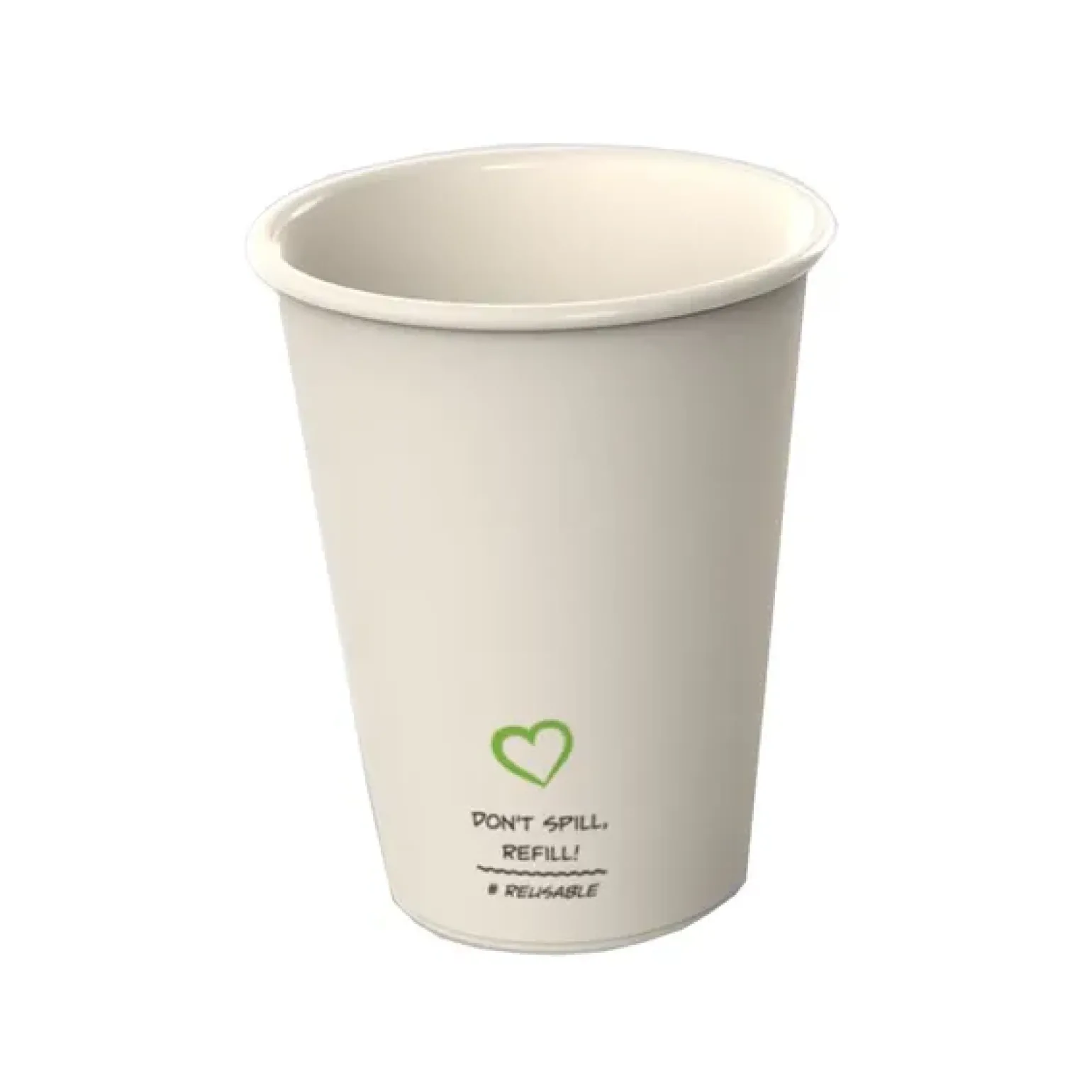 Reusable Plastic Koffiebeker Blanco Beige (400x180cc)
