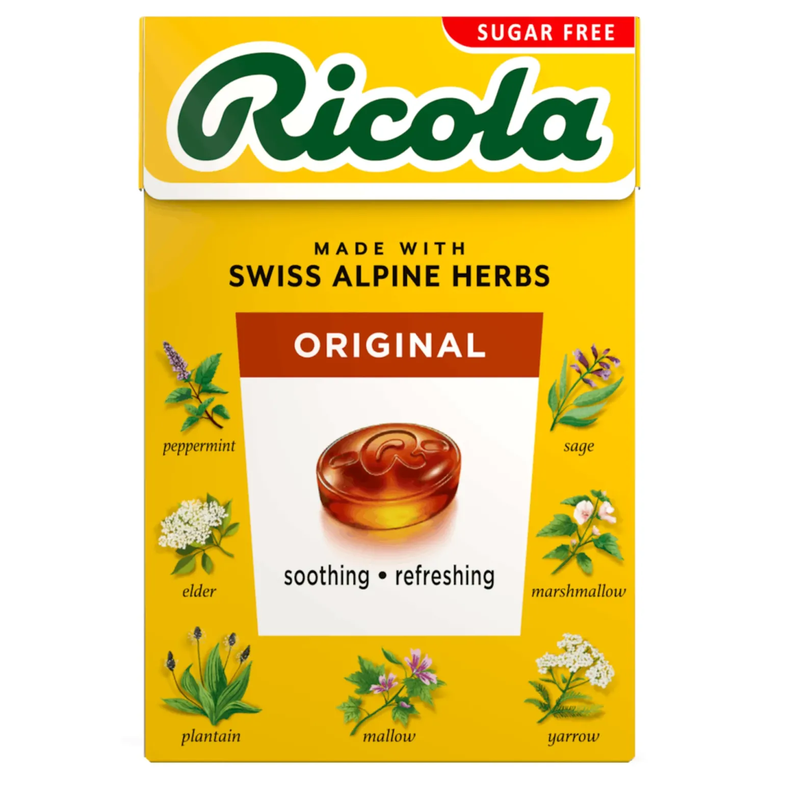 Ricola Gember Sinaasappelmunt doosje (20x 50gr)