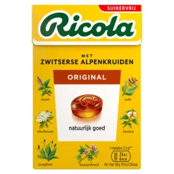 Ricola Original Herb Suikervrij Doosje (20x 50gr)