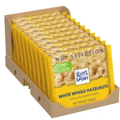 Ritter Sport wit hele hazelnoot (10x 100gr)