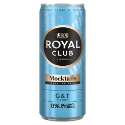 Royal Club Mocktails Gin & Tonic 0% blik (12x 25cl)