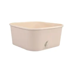Saladebak bamboepapier vierkant (25x 1.25ltr)