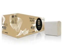 Satino Black Briq Single/Double Folded Toiletpapier (36×190 vel)