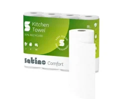 Satino Comfort Keukenrol 2 Laags 64 vel (8x 4 rol)