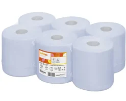 Satino Comfort Midi Poetsrollen Blauw 1-laags (6x300m)