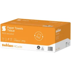 Satino HiCycle Z-vw 25x23cm 2-laags helder wit (3200 stuks)