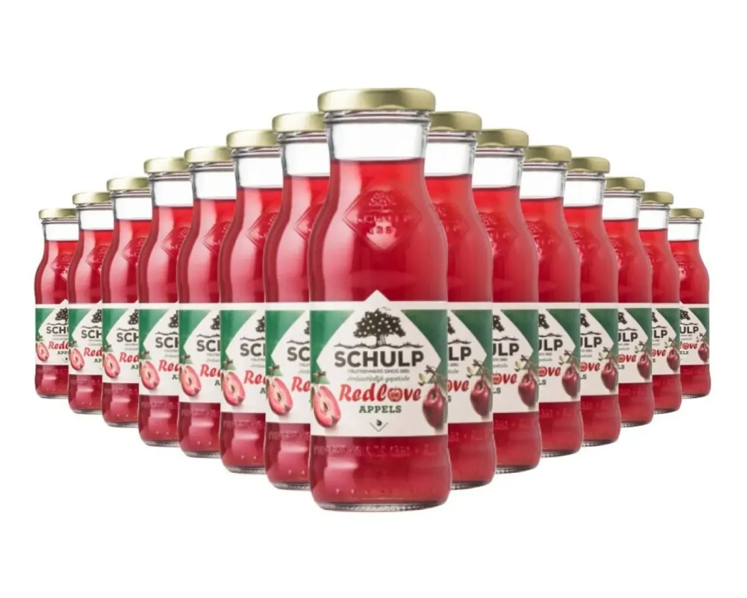 Schulp Red Love Appelsap Ambachtelijk Flesje (15x 20cl)