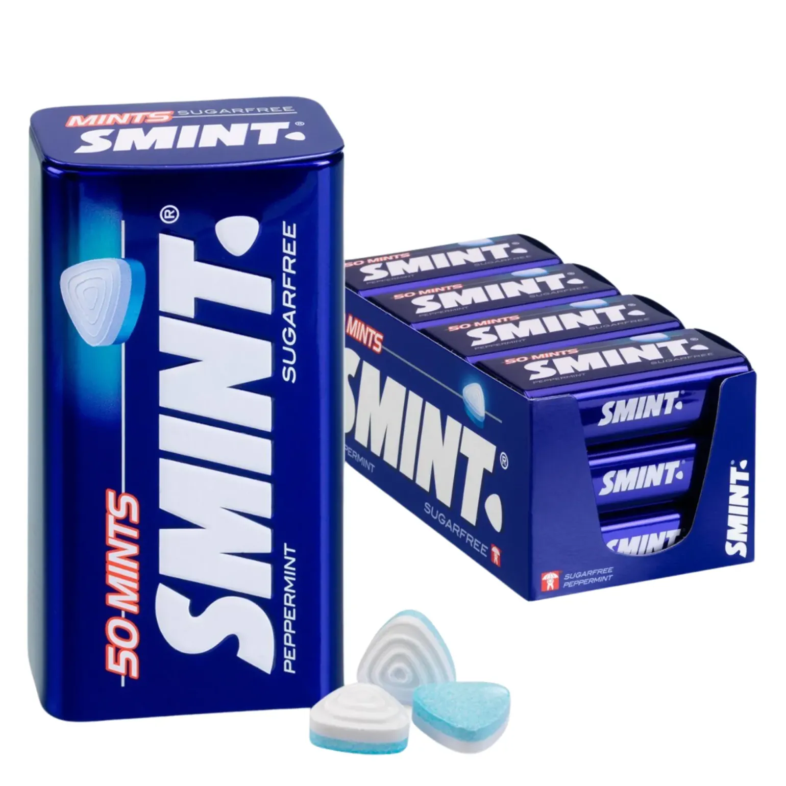 Smint XL Tin Peppermint (12x 50 stuks)
